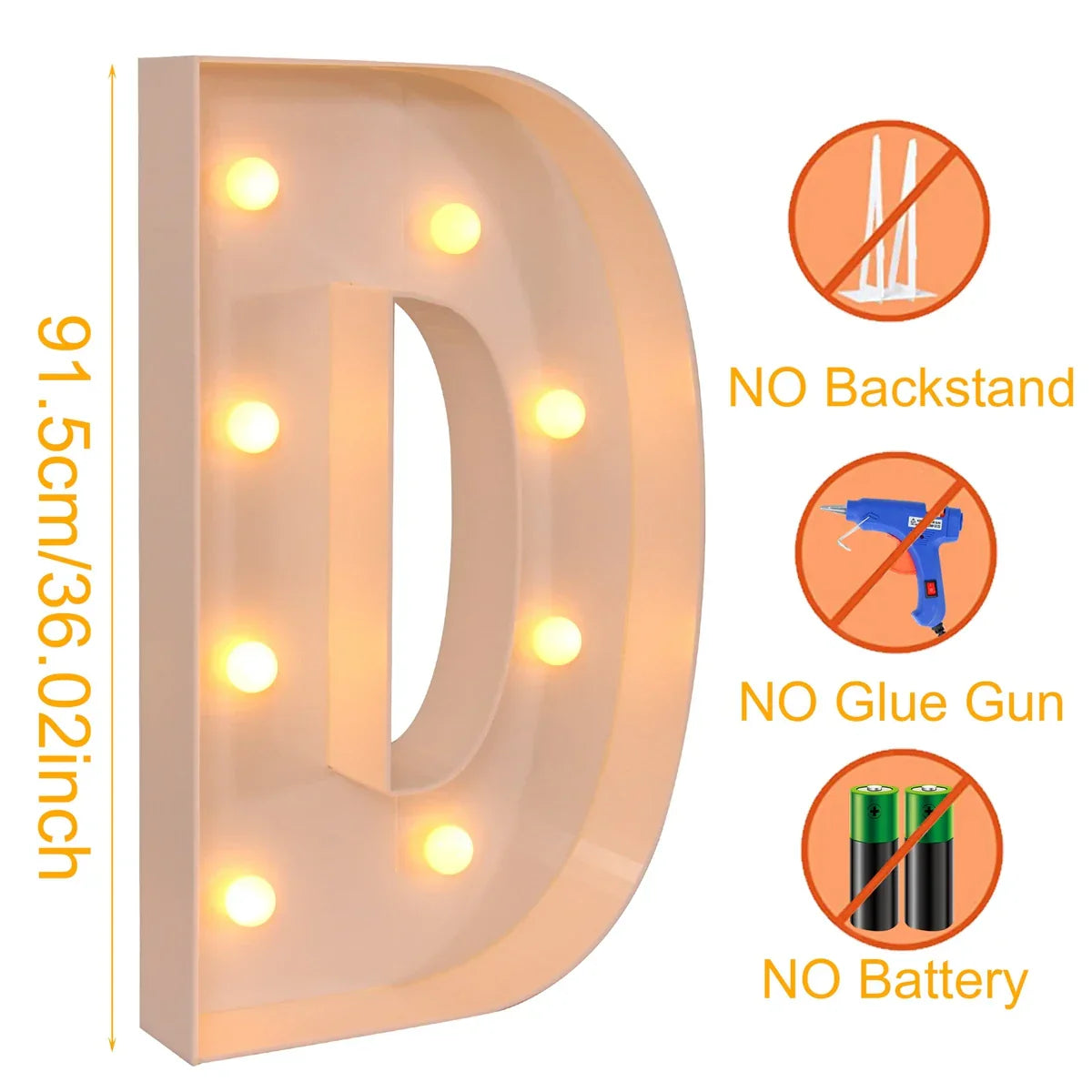 Giant DIY Name Light-Up Letter Box | Christmas, Wedding & Birthday Decor