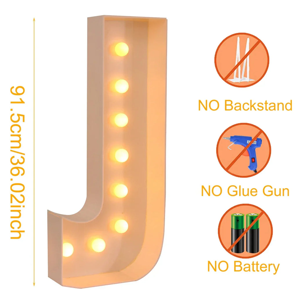 Giant DIY Name Light-Up Letter Box | Christmas, Wedding & Birthday Decor