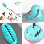 Silicon Suction Cup Dog Toy | Interactive Tug Ball for Chew, Bite & Tooth Cleaning