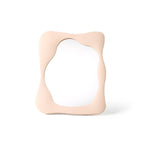 Modern Abstract Desktop Makeup Mirror | Simple Plastic Special-Shaped Design