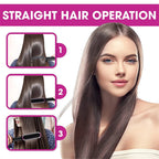 Electric Hair Brush Straightener & Curler | Dual-Purpose Negative Ion Hot Comb