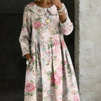 Resort-style Maxi Dress With A Printed Pattern