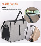 Folding Dog Car Seat Cage | Portable Travel Nest & Carrier for Pets