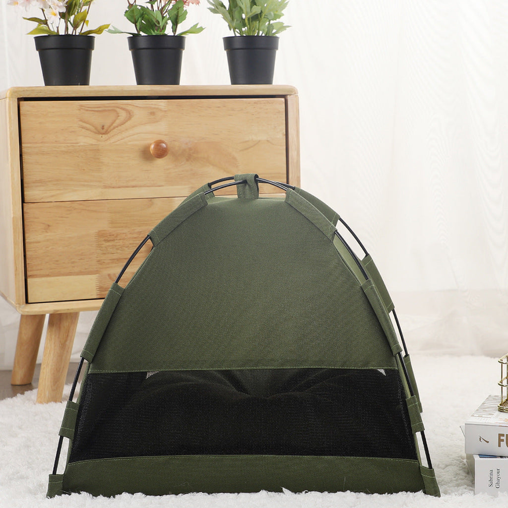 Portable Pet Tent/Sofa Bed | Cooling Mat, Indoor Cat Nest, Dog Kennel Cushion