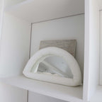 Hanging Simple Cotton-Filled Fabric Mirror | Soft Wall Decor Accent