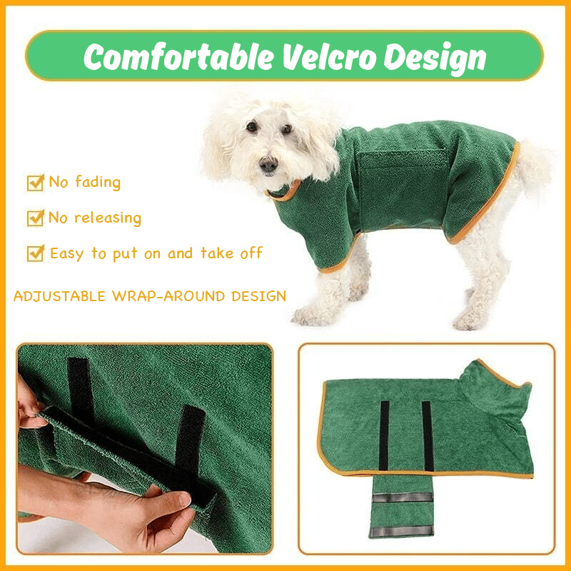 Lightweight Super Absorbent Pet Bathrobe