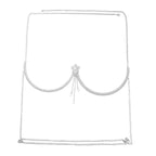 Women's Elegant Diamond Tassel Body Jewelry Chain