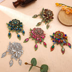 High-End Luxury Retro Exaggerated Rose Brooch