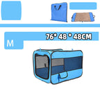 Soft Folding Pet Carrier Cage | Travel Bag with Locking Safety Zippers