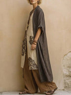 Women's Casual Wide-Leg Pants Two-Piece Set