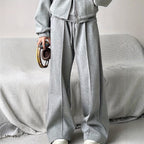 Figure Flattering Drooping Straight Leg Sweatpants