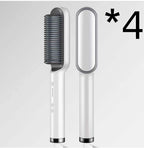 Electric Hair Brush Straightener & Curler | Dual-Purpose Negative Ion Hot Comb