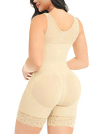 Women's Post-Surgery Body Shaper Full Body Shaper with Zipper & Butt Lift
