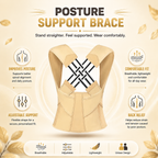 Adjustable Posture Corrector Brace for Daily Back Support - Women & Men